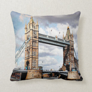 London Bridge Throw Pillow