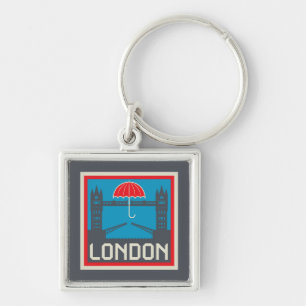 London Bridge with Umbrella Keychain