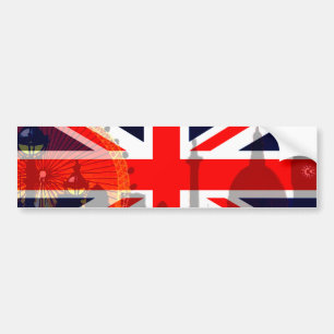London-British Flag_ Bumper Sticker