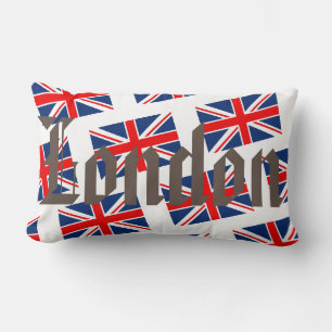 London British Flag Print Pattern Cushion