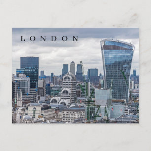 London buildings view postcard