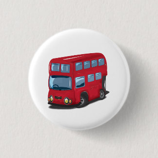 London Bus 1 Inch Round Button