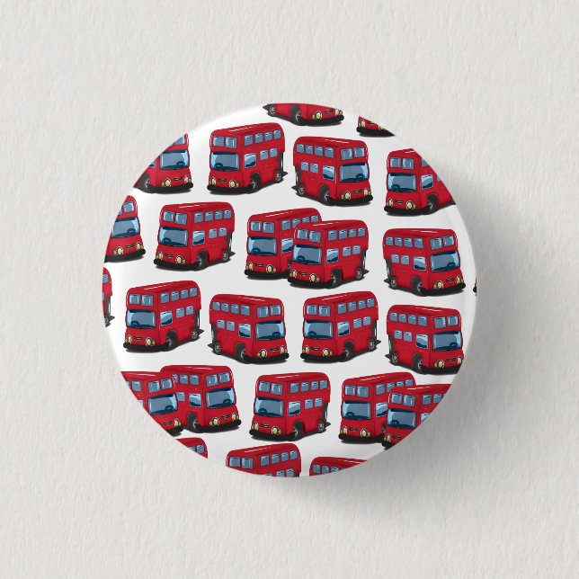 London Bus 1 Inch Round Button (Front)