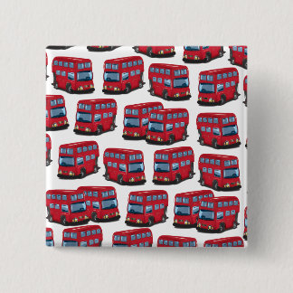 London Bus 2 Inch Square Button