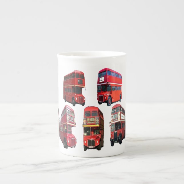 London Bus Bone China Mug (Front)