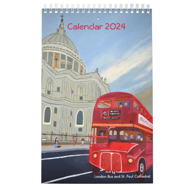 London Bus Calendar 2024 (Cover)