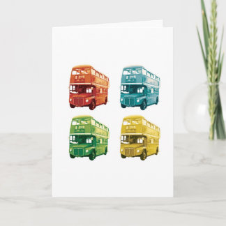 London Bus Greetings Card