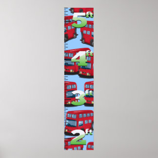 London Bus Growth chart. Poster