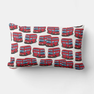 London Bus Lumbar Pillow