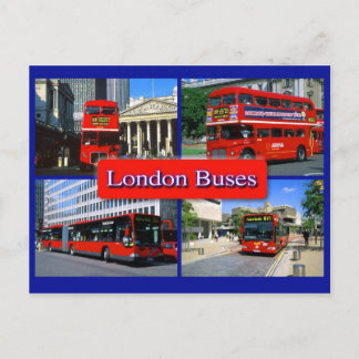london bus postcard 18