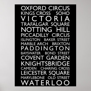 London Bus Roll (Bus Blind) Poster
