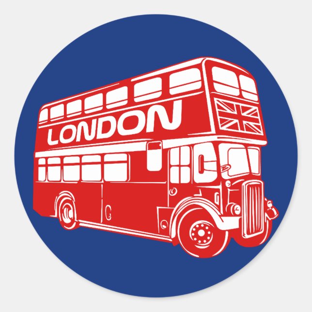 London Bus Sticker (Front)