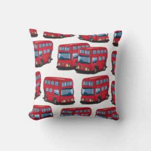 London Bus Throw Pillow
