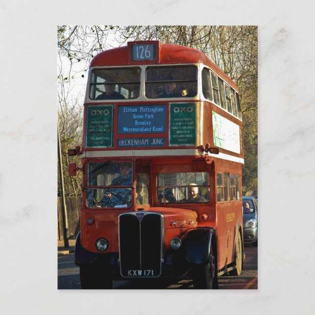London Bus - Vintage Postcard (Front)