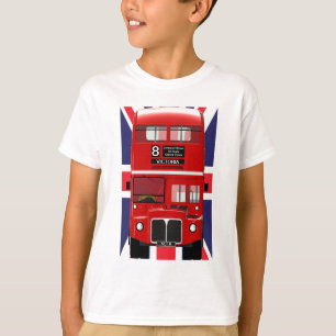 London Bus with Union Jack T-Shirt
