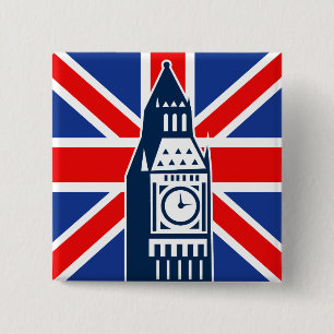 London Calling 2 Inch Square Button