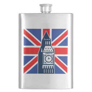 London Calling Hip Flask