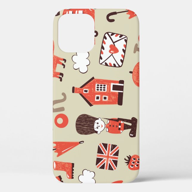 London Childish: Funny Pattern Design Case-Mate iPhone Case (Back)