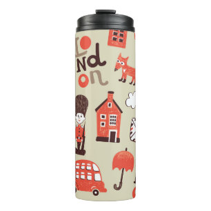 London Childish: Funny Pattern Design Thermal Tumbler