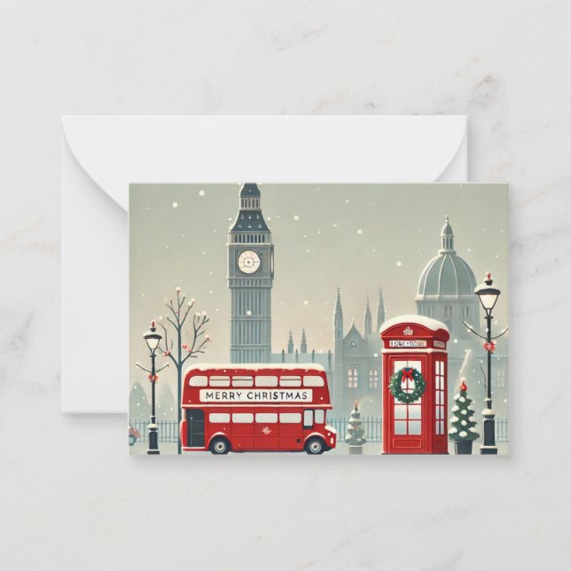 London Christmas | Big Ben & Festive London Card (Front)