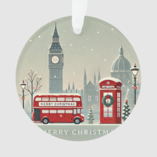 London Christmas Big Ben & Festive London Ornament