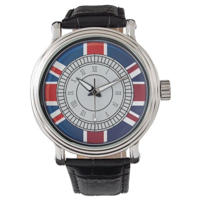 London City  Big Ben Clock Face Watch (Front)