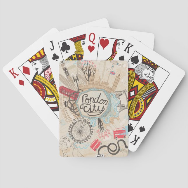 London City Doodle Art Playing Cards (Back)