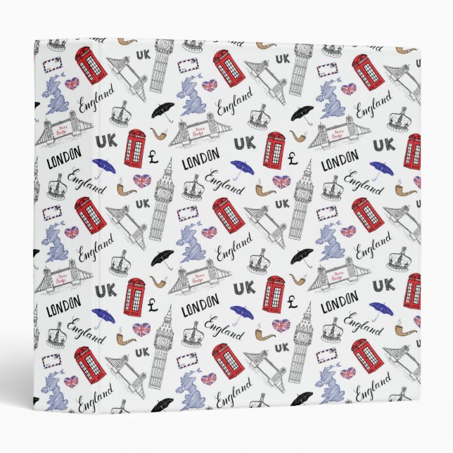 London City Doodles Pattern Binder (Front/Spine)
