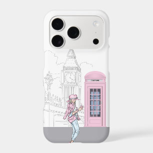 London City Girl with Pink Phone Box