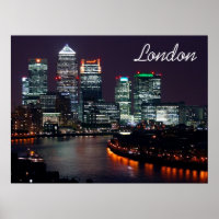 London City Night Skyline UK British Travel