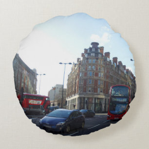 London City View Round Pillow