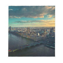 London Cityscape with Sunset