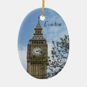 London Clock Tower Ceramic Ornament