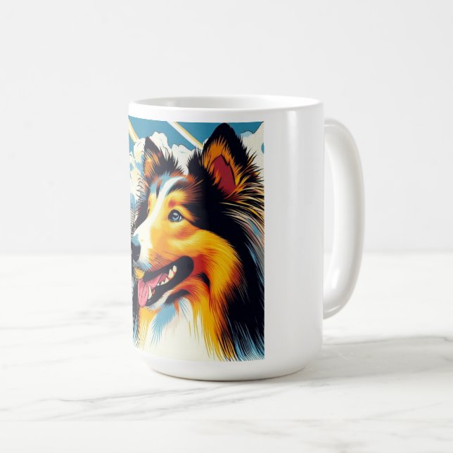London Collie Coffee Mug (Front Right)