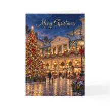 London Covent Garden Merry Christmas Holiday Card