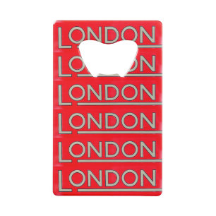 London Credit Card Bottle Opener
