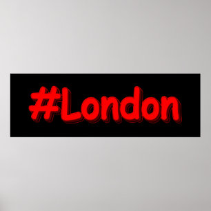 "#London" Cute Design. Buy Now Poster