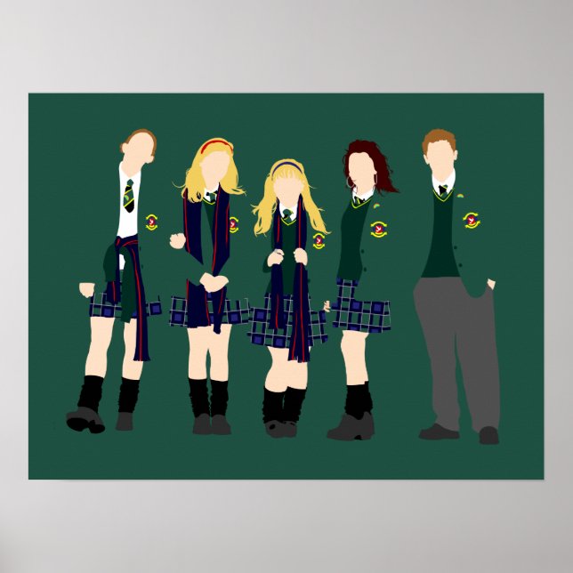 London Derry School Girls minamilist art Poster (Front)
