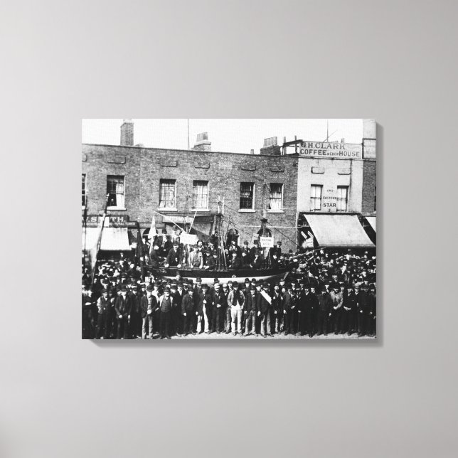 London Dock Strike, 1889 2 Canvas Print (Front)