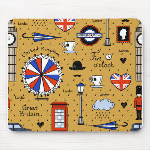 London Doodles Mouse Pad