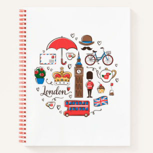 London Doodles Notebook