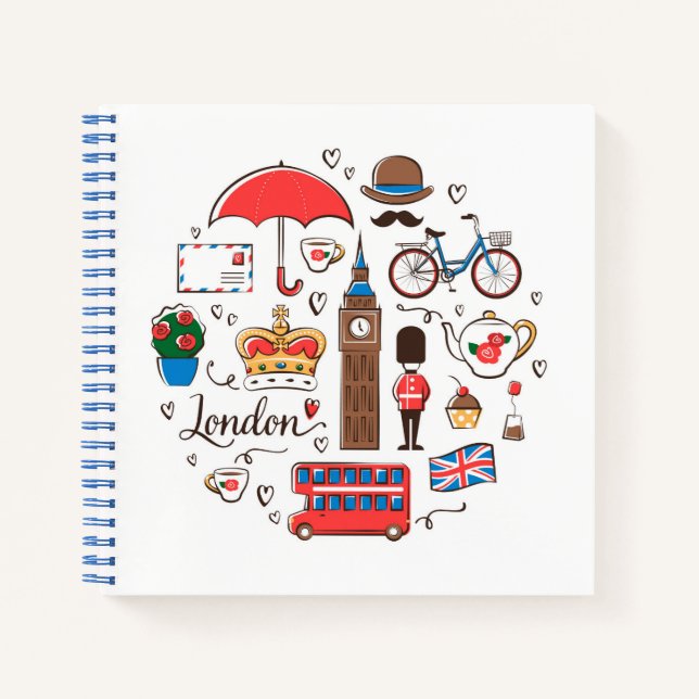 London Doodles Notebook (Front)