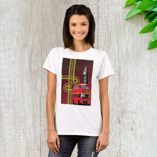 London Double Decker Bus and Big Ben T-Shirt