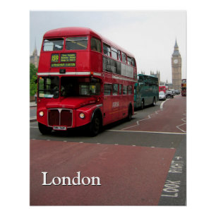 London Double-decker Bus Poster