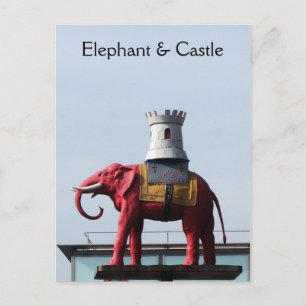 London Elephant & Castle Postcard