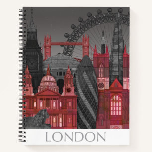 London Elevations by Night - Red Notebook