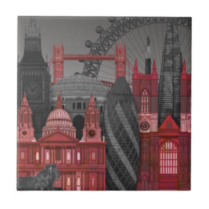 London Elevations by Night - Red Tile