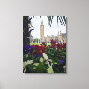 London Elizabeth Tower classic view canvas print