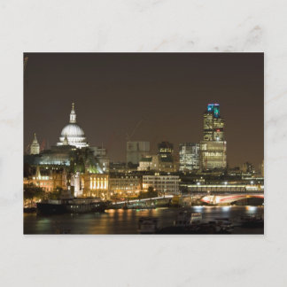 London, England at Night Postcard