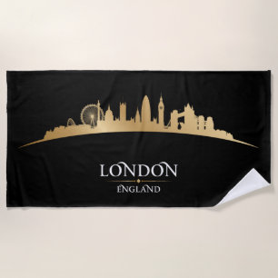London, England Beach Towel